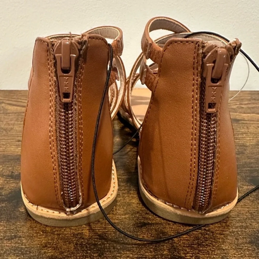 Thereabouts Big Girls Sofia Cognac Sandals NWT Size Big Girls 5